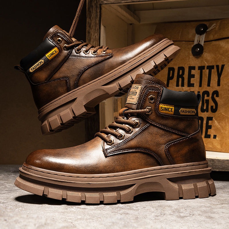 Winter Boot Insulated - Botas de tornozelo de plataforma masculina