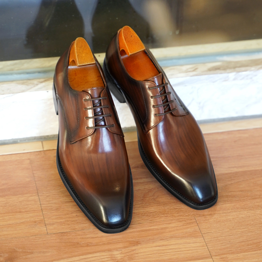 Monk Strap Shoe - Sapatos casuais de negócios masculinos angustiados