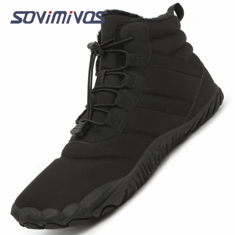 Men'S Shoes Zero Drop - Botas de algodão impermeáveis para homens