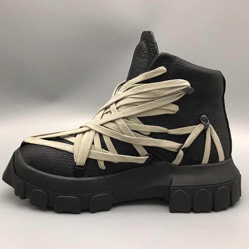 Men Shoes Trends - Botas de Couro Originais de Luxo