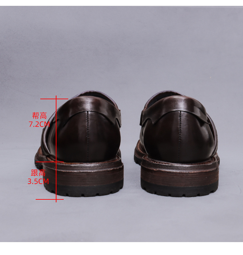 Sapatos Masculinos de Couro Ge - Monk Strap Shoe avaliação e preço