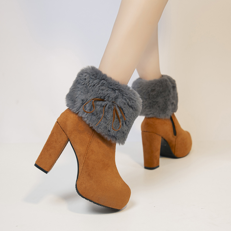 Plus size inverno lado zíper b - Winter Boot Insulated avaliação e preço