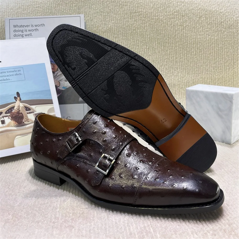 Sapatos de monge de couro genu - Monk Strap Shoe avaliação e preço