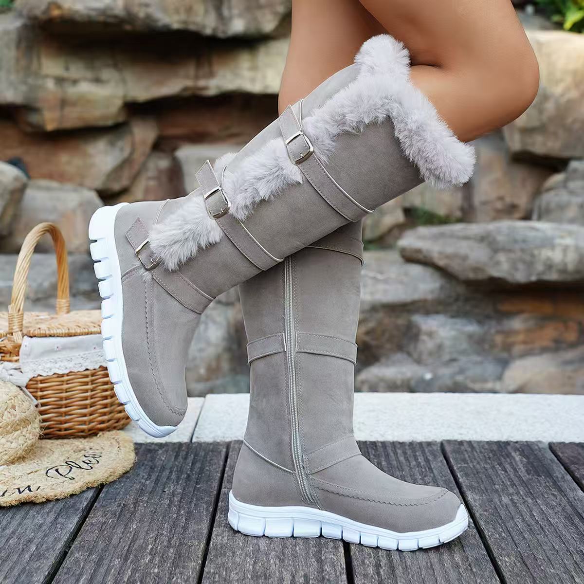 Mulheres sobre o joelho botas  - Winter Boot Insulated avaliação e preço