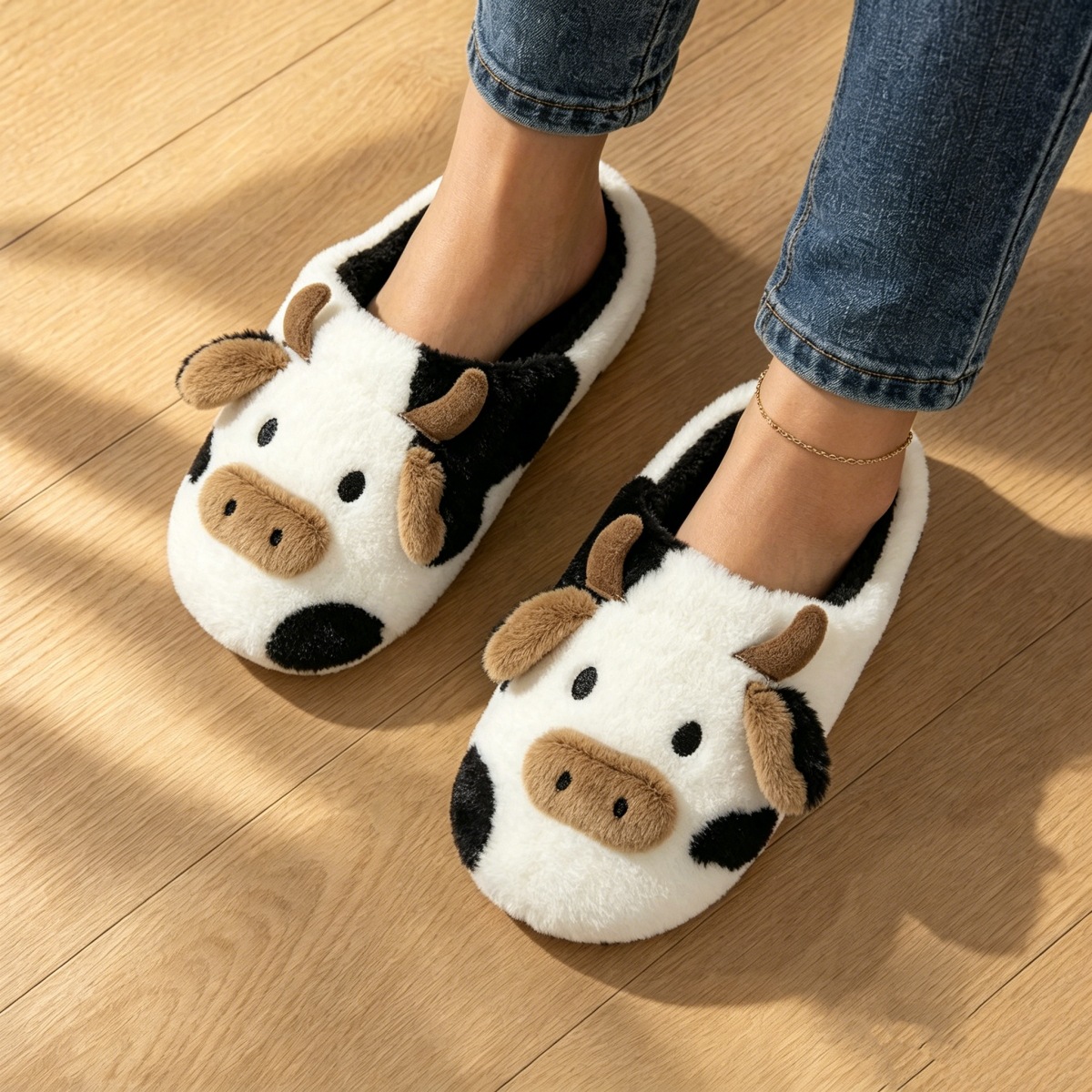Pantufas de Pelúcia Confortáve - Men Shoes For Winter avaliação e preço